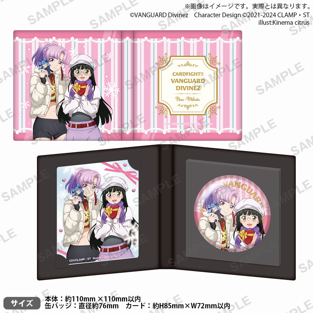 CARDFIGHT!! VANGUARD Divinez Can Badge + Acrylic Card Set ver. Valentines Day 2024