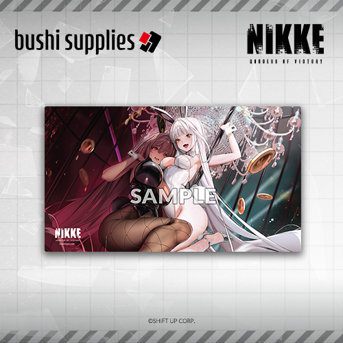 Bushi Supplies Rubber Playmat Vol. 10 - GODDESS OF VICTORY: NIKKE "Bunny X 777 - Noir & Blanc" PRE-ORDER
