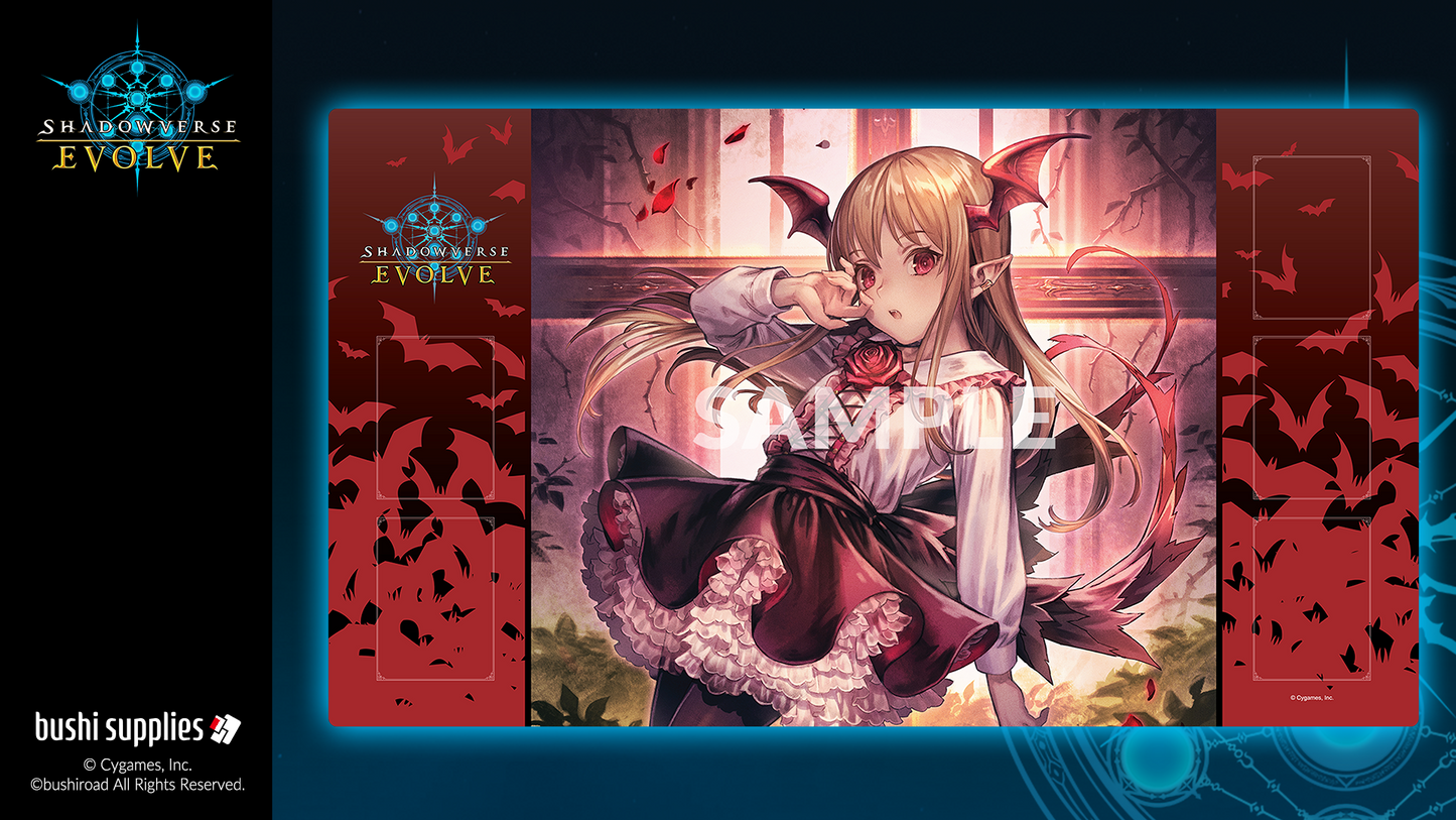Bushi Supplies Rubber Playmat Vol. 5 - Shadowverse: Evolve Design A: "Vania, Nightshade Vampire"