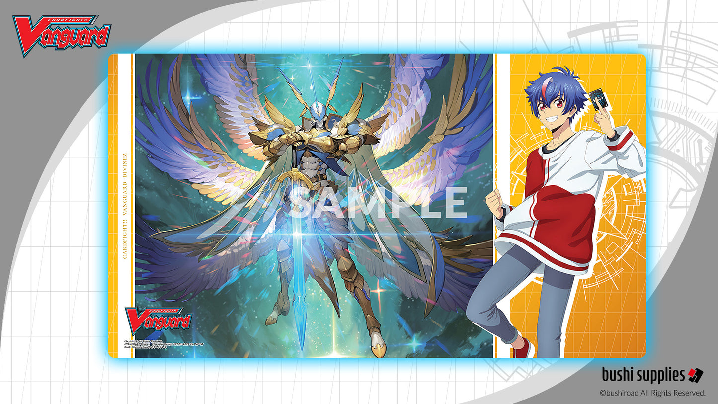 Bushi Supplies Rubber Playmat Vol. 4 - CARDFIGHT!! VANGUARD Divinez Design A: "Akina & Rezael Vita"