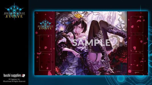 Bushi Supplies Rubber Playmat Vol. 3 - Shadowverse: Evolve Design B: "Crimson Rose Queen" PRE-ORDER