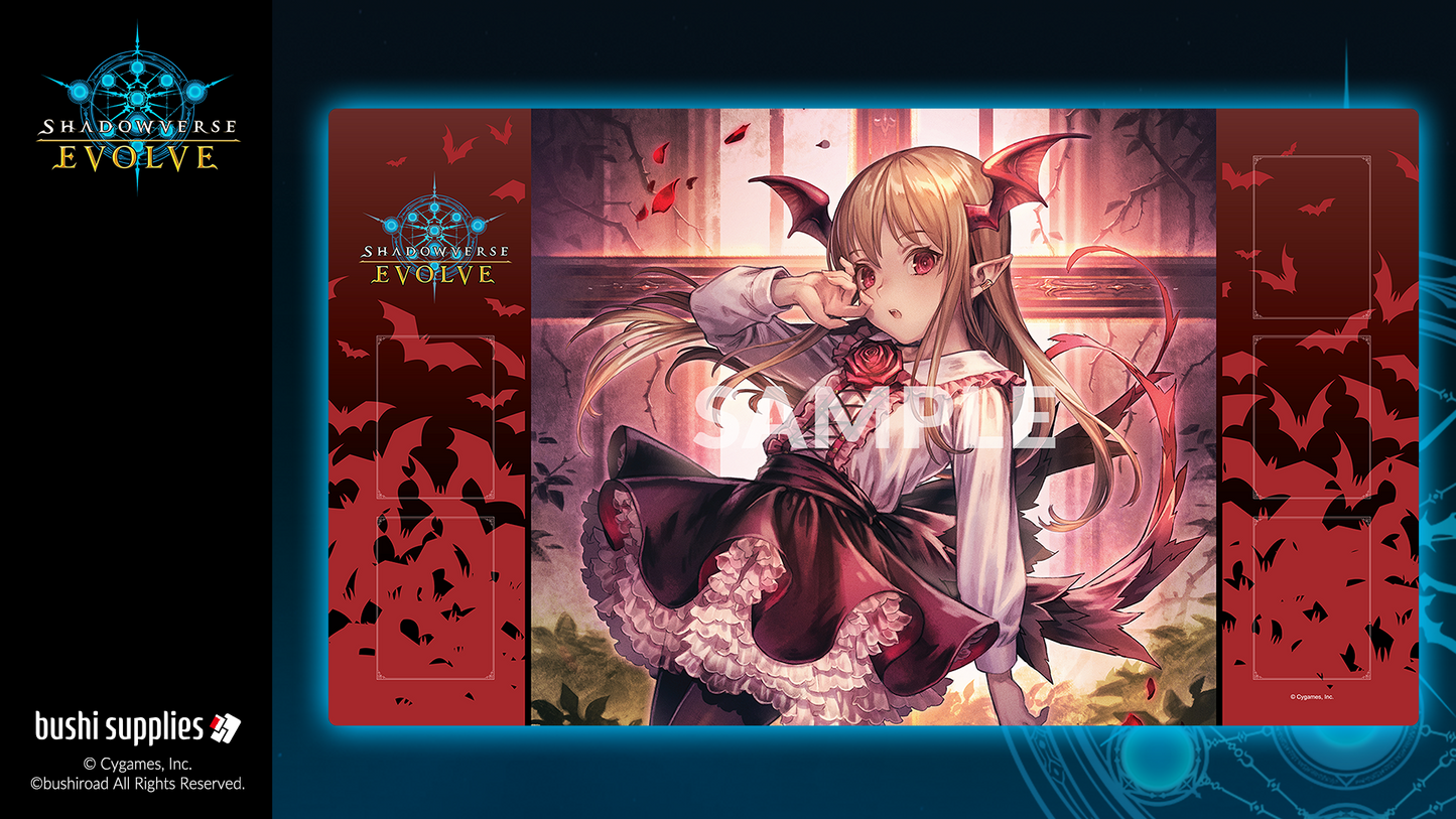 Bushi Supplies Rubber Playmat Vol. 5 - Shadowverse: Evolve Design A: "Vania, Nightshade Vampire" PRE-ORDER