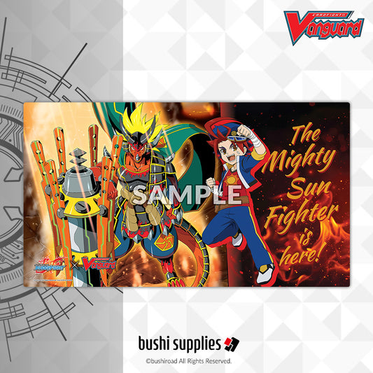 Bushi Supplies Rubber Playmat Vol.14 - CARDFIGHT!! VANGUARD x Future Card Buddyfight Design A: "Gao & Drum" PRE-ORDER
