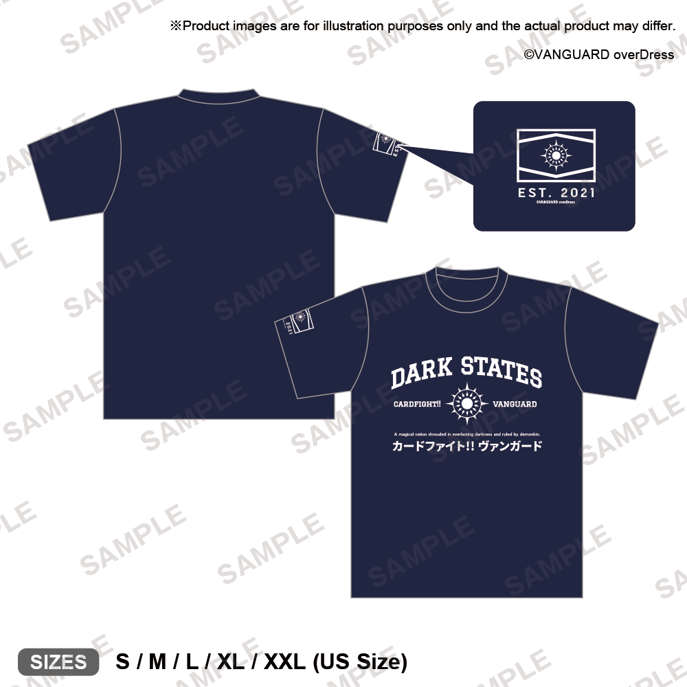 CARDFIGHT!! VANGUARD overDress Nation T-Shirt ver. Dark States