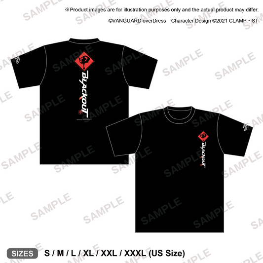 CARDFIGHT!! VANGUARD overDress "Team Blackout" T-Shirt Black ver.